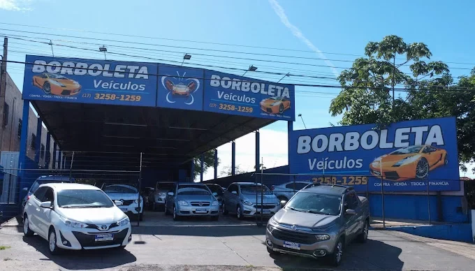 Veículos disponíveis na Borboleta Veículos